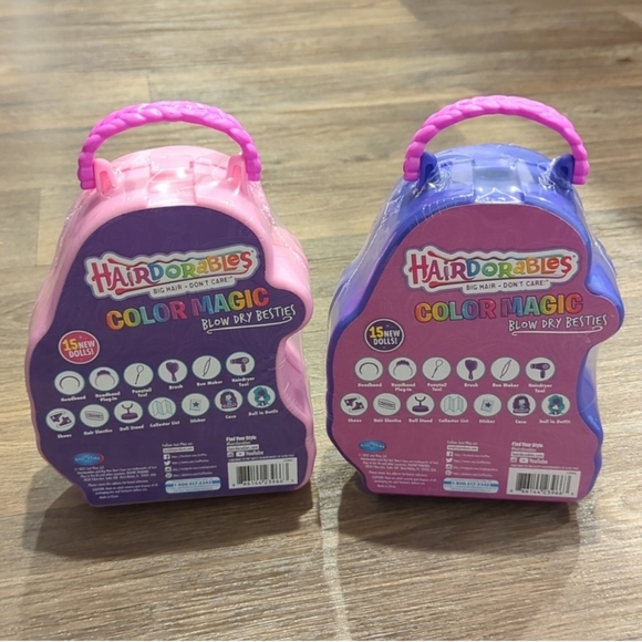 Hairdoorables Big Hair Don't Care Color Magic Blow Dry Besties - Picture 2 of 2